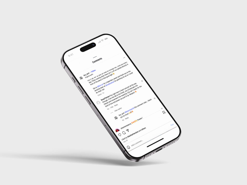 Photo of our service from streetwear marketing from our clients.